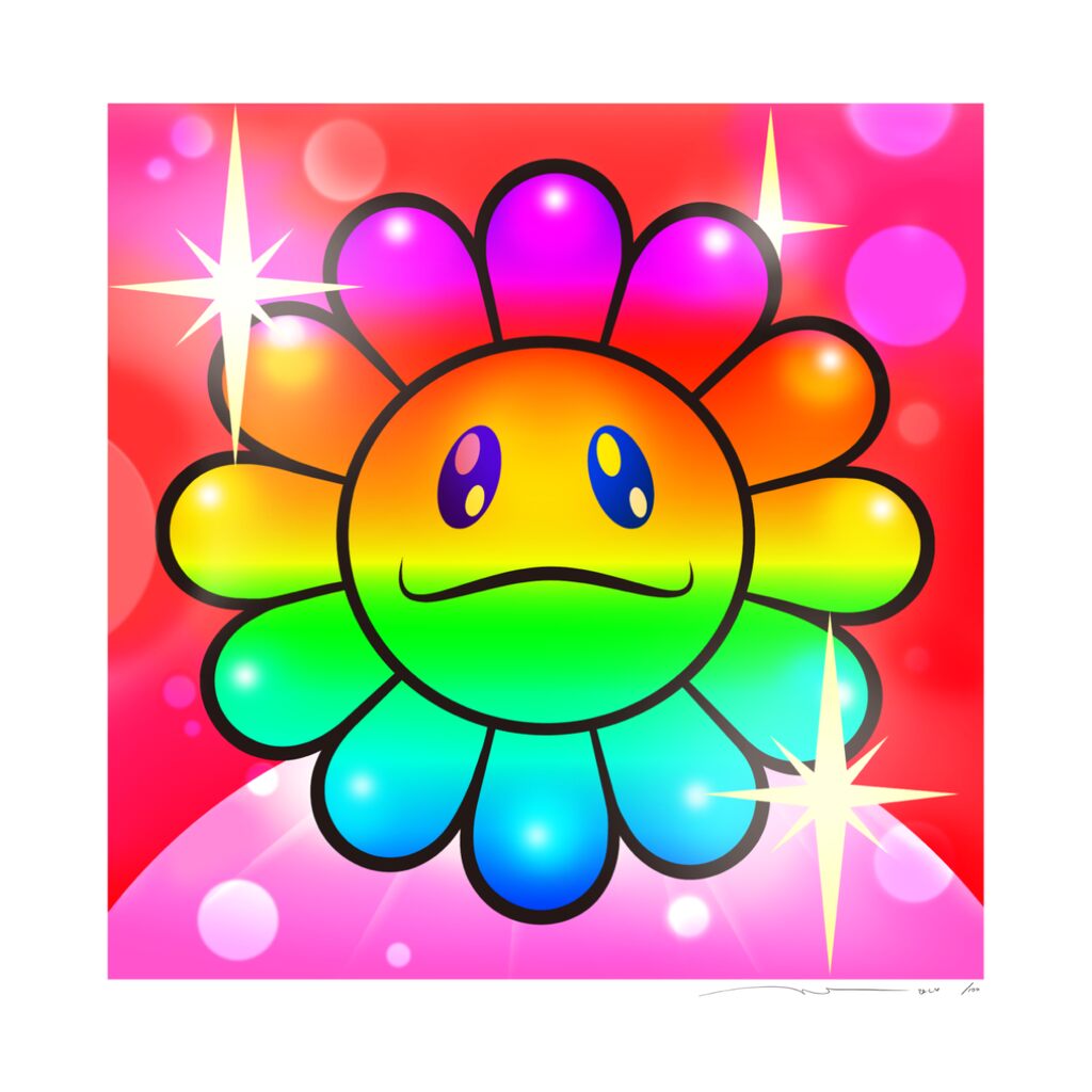 Takashi Murakami - Murakami Flower #9727 Rainbow, 2024 - Pinto Gallery
