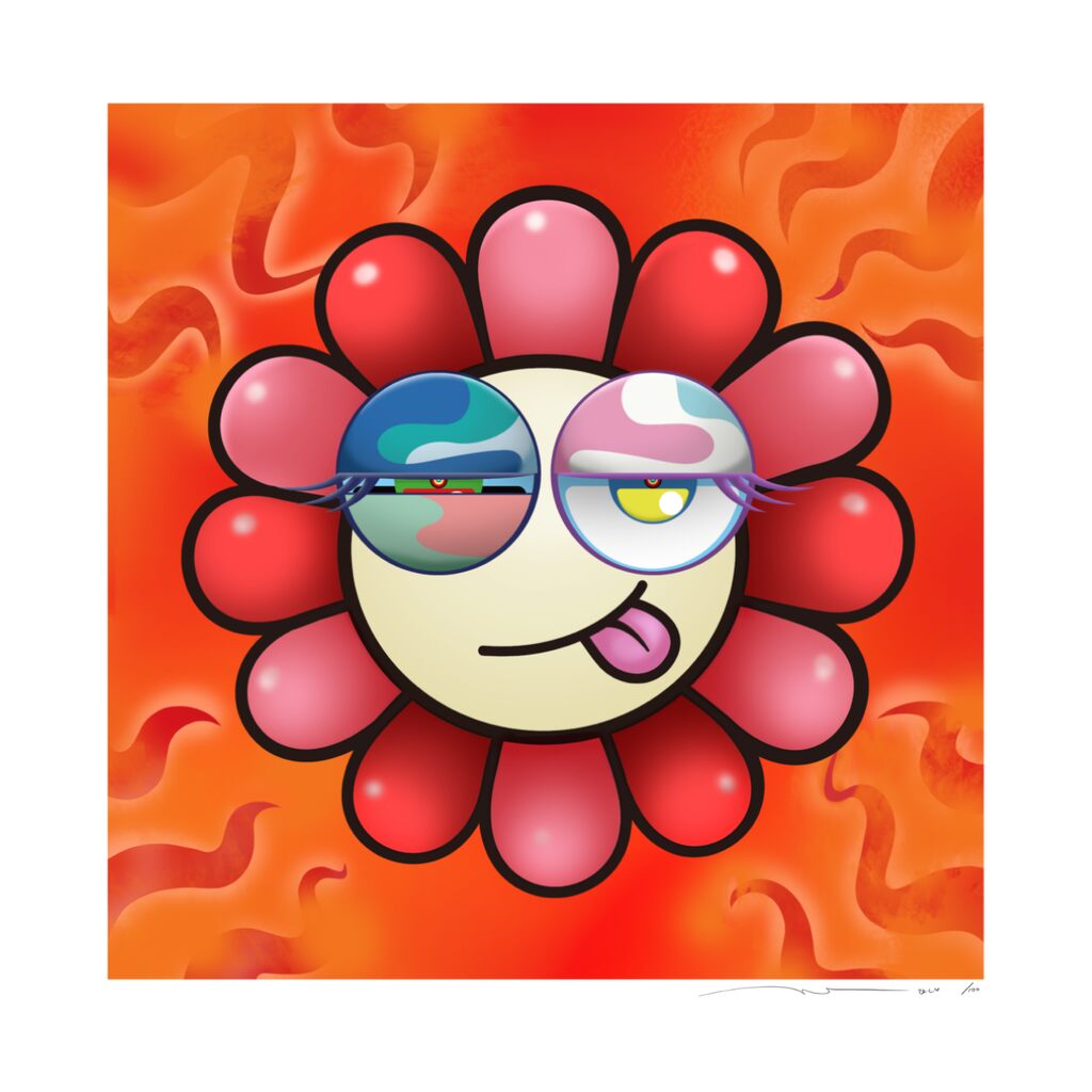 Takashi Murakami - Murakami.Flower #9917 Minced eyes, 2024 - Pinto Gallery