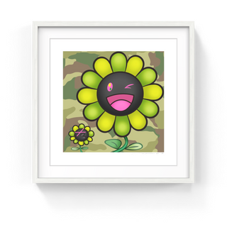 Takashi Murakami - Murakami.Flower #11245 Jungle camouflage, 2024 - Pinto Gallery