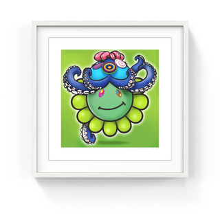 Takashi Murakami - Murakami.Flower #11427 Octopus Cap Blue, 2024 - Pinto Gallery