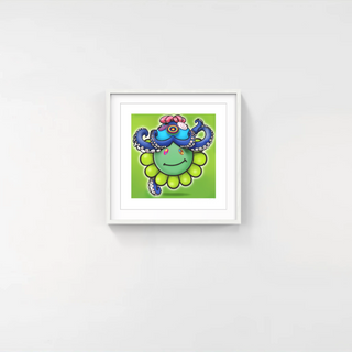 Takashi Murakami - Murakami.Flower #11427 Octopus Cap Blue, 2024 - Pinto Gallery