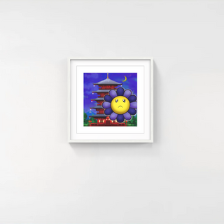 Takashi Murakami - Murakami.Flower #1390 Five-storied pagoda, 2024 - Pinto Gallery