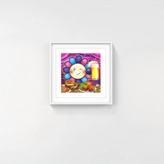 Takashi Murakami - Murakami.Flower #1527 drunk draft beer, 2024 - Pinto Gallery