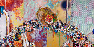 Takashi Murakami - Of Chinese Lions, Peonies, Skulls, And Fountains, 2011 - Pinto Gallery