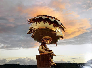 Takashi Murakami - Oval Buddha Gold, 2011 - Pinto Gallery