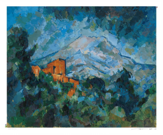 Takashi Murakami - Paul Cézanne's "Mont Sainte-Victoire and Château Noir" Was There a UFO in That World Too?!, 2025 - Pinto Gallery