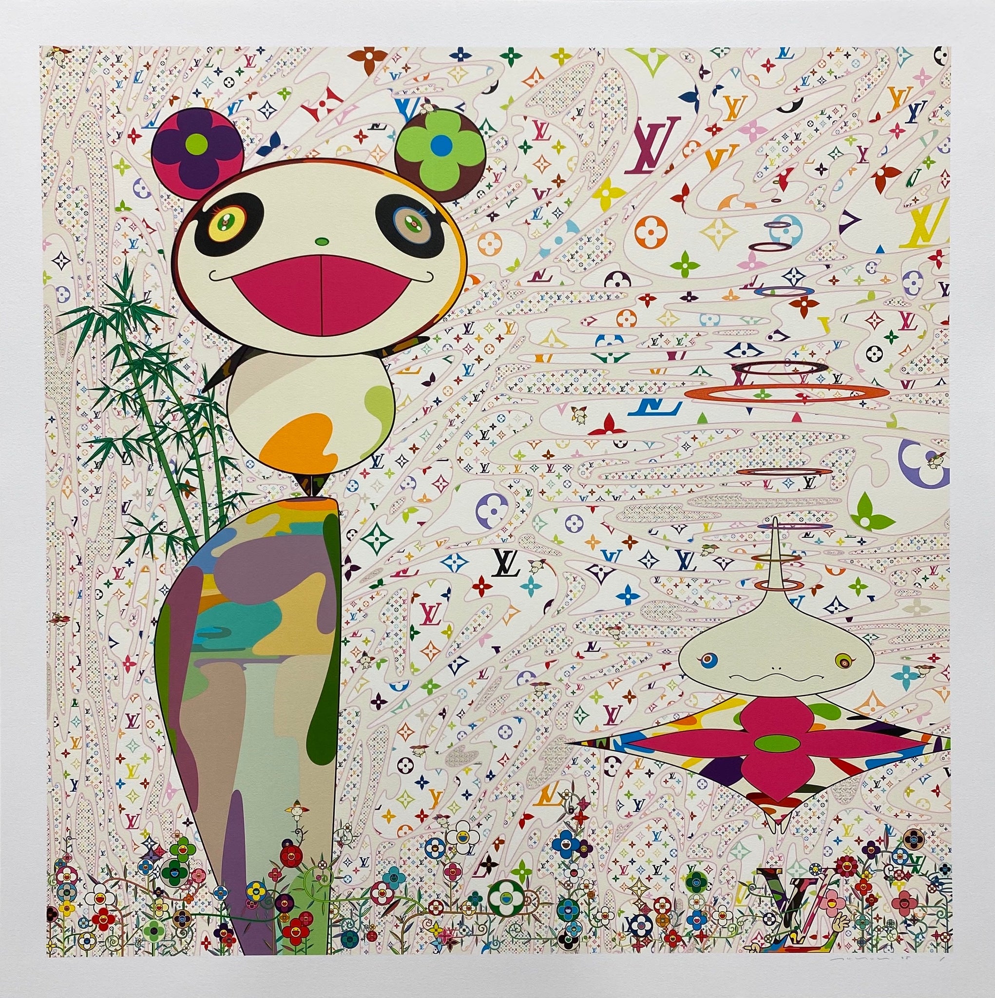 Takashi Murakami - SUPERFLAT Monogram:Panda & His Friends, 2005 - Pinto Gallery