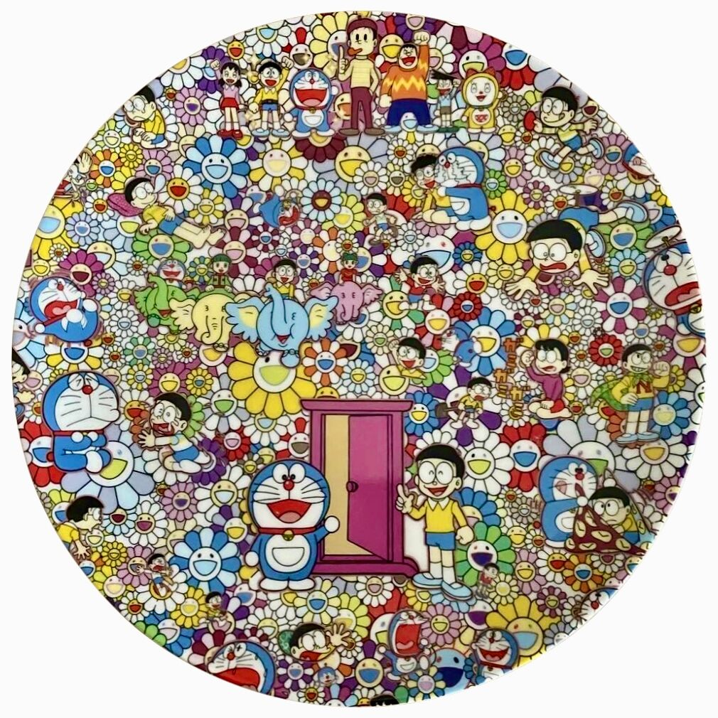 Takashi Murakami - Takashi Murakami For The Doraemon Exibition Tokyo Plate, 2017 - Pinto Gallery