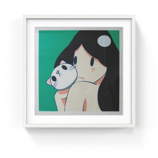 Takeru Amano - Venus with Cat (Green), 2021 - Pinto Gallery
