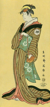 The Actor Iwai Kiyotaro Ⅱ as Osode, Daughter of the Futamiya, After 1794