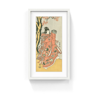 The Actor Nakayama Tomisaburo as Taka no Sei of Hiraga in Dewa no Kuni (A Coutesan's Attendant Kiri-Kamuro Performing as an Eagle), After 1794-Toshusai Sharaku-Pinto Gallery