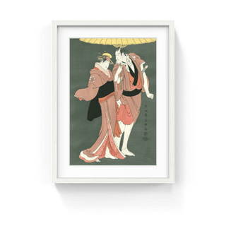 The Actors Ichikawa Komazo Ⅲ as Kameya Chubei, and Nakayama Tomisaburo Ⅰ as the Courtesan Umegawa of Shinmachi, After 1794-Toshusai Sharaku-Pinto Gallery
