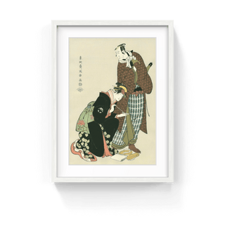The Actors Matsumoto Koshiro Ⅳ as Magoemon of Ninokuchi Village, and Nakayama Tomisaburo as the Courtesan Umegawa of Shinmachi, After 1794-Toshusai Sharaku-Pinto Gallery