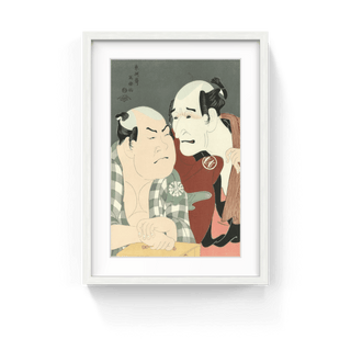 The Actors Nakajima Wadaemon as Bodara Chozaemon, and Nakamura Konozo as Gon of the boat-keeper, Kanagawaya, After 1794-Toshusai Sharaku-Pinto Gallery