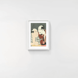 The Actors Nakajima Wadaemon as Bodara Chozaemon, and Nakamura Konozo as Gon of the boat-keeper, Kanagawaya, After 1794-Toshusai Sharaku-Pinto Gallery