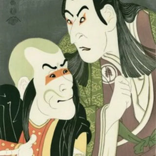 The Actors Sawamura YodogoroⅡ as Kawatsura Hogen and Bando Zenji as Onisado-bo, After 1794-Toshusai Sharaku-Pinto Gallery