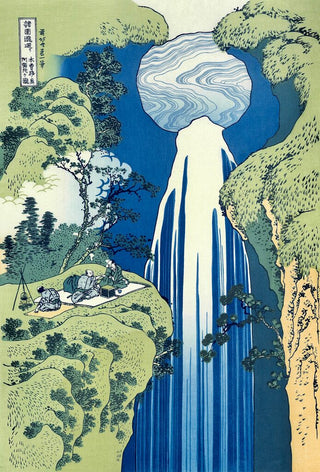 The Amida Falls in the Far Reaches of the Kisokaido Road, After 1833-Katsushika Hokusai-Pinto Gallery