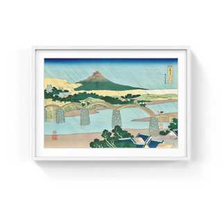 The Kintai Bridge in Suho Province, After 1833-Katsushika Hokusai-Pinto Gallery