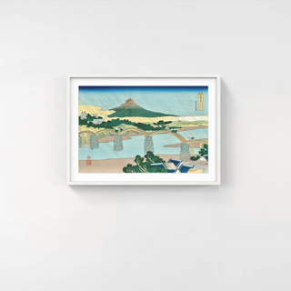 The Kintai Bridge in Suho Province, After 1833-Katsushika Hokusai-Pinto Gallery