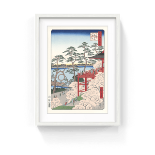 The Kiyomizudo Temple and Shinobazu Pond in Ueno, After 1856-Utagawa Hiroshige (Andō Hiroshige)-Pinto Gallery