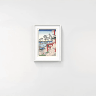 The Kiyomizudo Temple and Shinobazu Pond in Ueno, After 1856-Utagawa Hiroshige (Andō Hiroshige)-Pinto Gallery