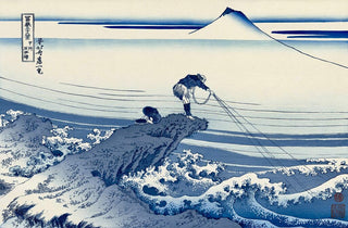 The Lone Fisherman at Kajikazawa, After 1830-Katsushika Hokusai-Pinto Gallery