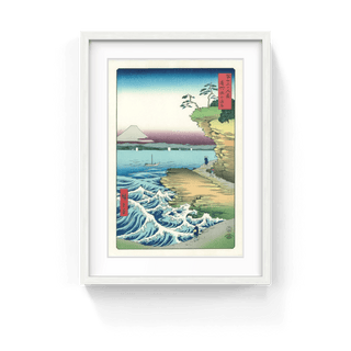 The Seacoast at Hota in Awa Province, After 1858-Utagawa Hiroshige (Andō Hiroshige)-Pinto Gallery