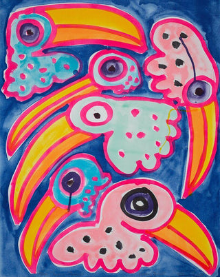 Toco Toucan Toucano, 2020-Katherine Bernhardt-Pinto Gallery
