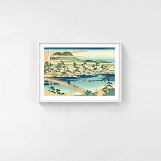 Togetsu Bridge at Arashiyama in Yamashiro Province, After 1833-Katsushika Hokusai-Pinto Gallery