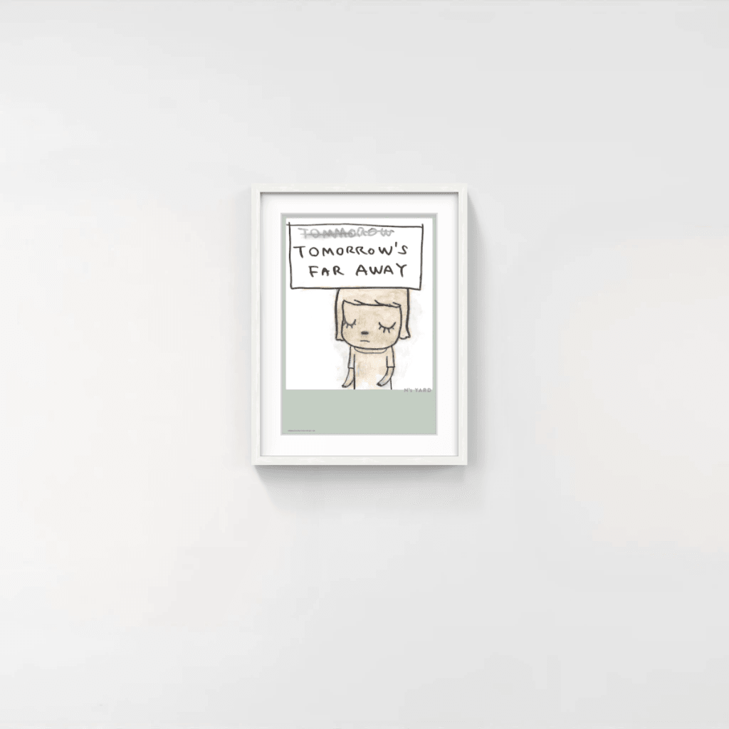 Yoshitomo Nara Tomorrow's Far Away 額装 Yoshitomo Nara | Tomorrows Far Away, 2021 – Pinto Gallery