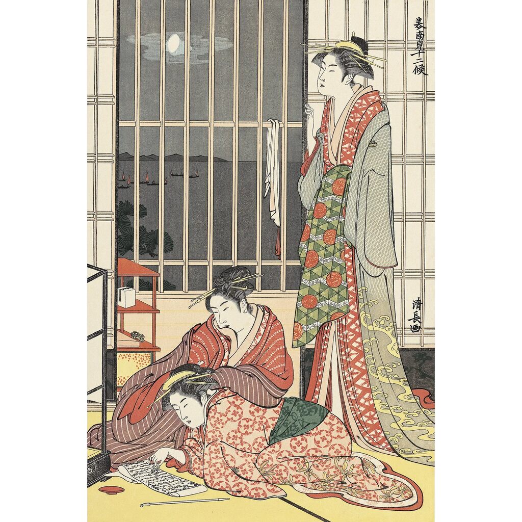 Torii Kiyonaga - Beauties in September, After 1782 - Pinto Gallery