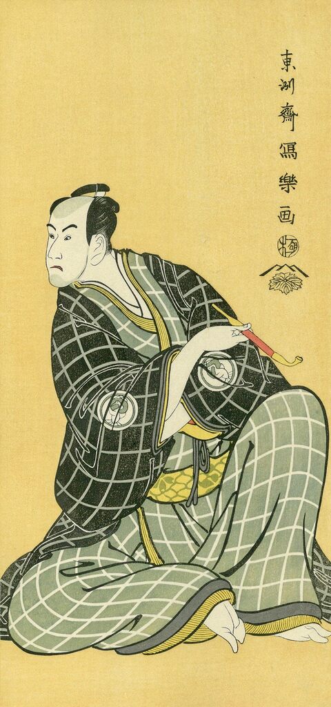 Toshusai Sharaku - The Actor Bando Hikosaburo Ⅲ as Obiya Choemon, After 1794 - Pinto Gallery