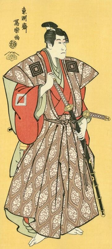 Toshusai Sharaku - The Actor Ichikawa DanjuroⅥ as Fuwa no Bansaku, After 1794 - Pinto Gallery