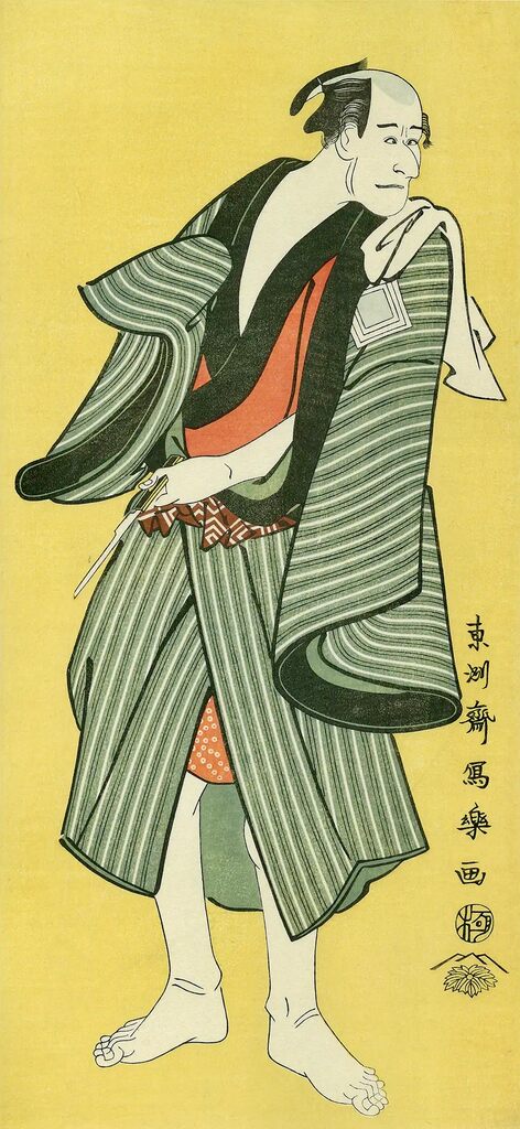Toshusai Sharaku - The Actor Ichikawa Ebizo as Ranmyaku no Kichi, After 1794 - Pinto Gallery