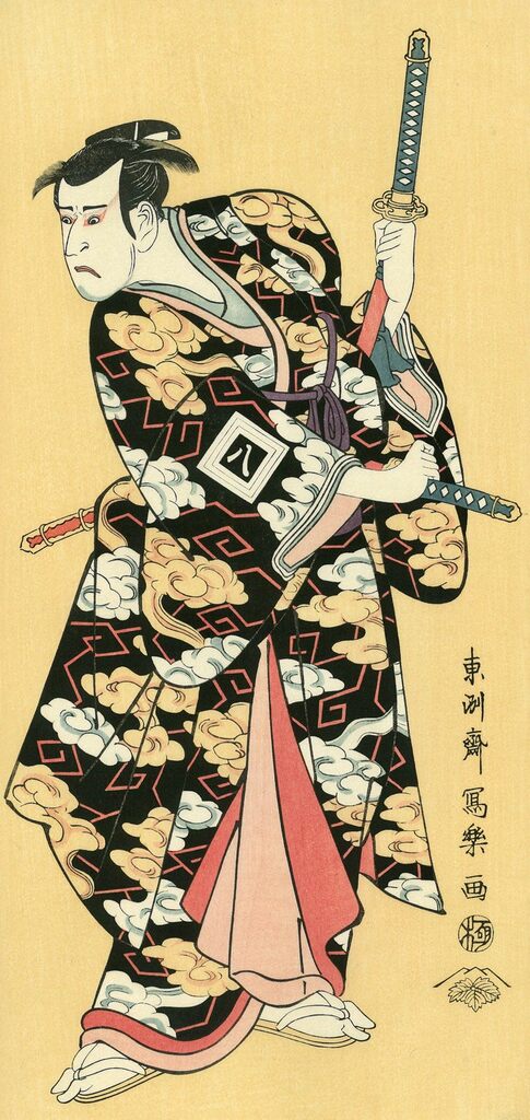 Toshusai Sharaku - The Actor Ichikawa Yaozo Ⅲ as Fuwa no Banzaemon, After 1794 - Pinto Gallery