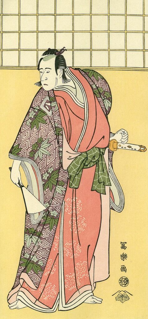 Toshusai Sharaku - The Actor Ichikawa Yaozo Ⅲ as Hachiman Taro Minamoto no Yoshiie, Actually Sazanami Tatsugoro, After 1794 - Pinto Gallery