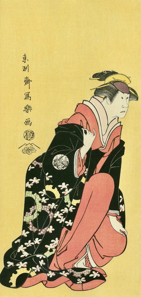Toshusai Sharaku - The Actor Nakamura Kumetaro Ⅱ as Minato, Wife of Yura Hyogonosuke, After 1794 - Pinto Gallery