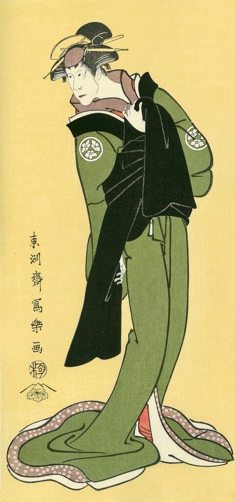 Toshusai Sharaku - The Actor Osagawa Tsuneyo Ⅱ as Okinu, Wife of Obiya Choemon, After 1794 - Pinto Gallery