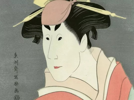 Toshusai Sharaku - The Actor Osagawa TsuneyoⅡ as in an Unidentified Female Role, After 1794 - Pinto Gallery