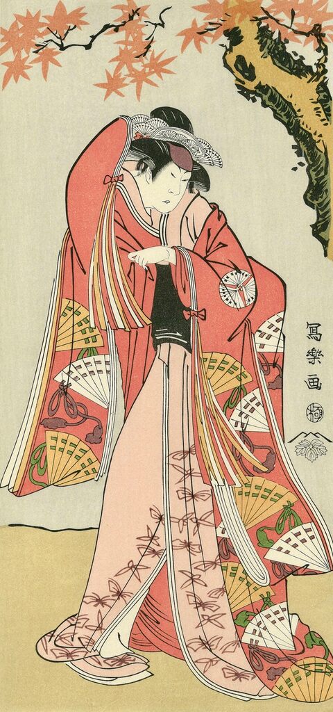 Toshusai Sharaku - The Actor Sakakiyama Sangoro Ⅱ as Princess Odae, Daughter of the Senior Regent Michinaga, After 1794 - Pinto Gallery