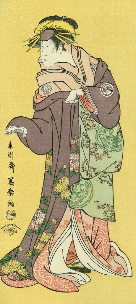 Toshusai Sharaku - The Actor Segawa Kikunojo Ⅲ as the Courtesan Katsuragi, After 1794 - Pinto Gallery