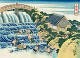 Trapping Fish Below a Waterfall, After 1832