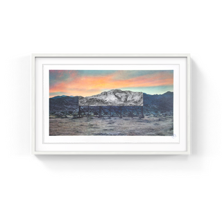 Trompe l'oeil, Death Valley, Billboard, March 4, 2017, 5:41 pm California, USA, 2017, 2021-JR-Pinto Gallery
