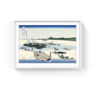 Tsukuda Island in Musashino Province, After 1830-Katsushika Hokusai-Pinto Gallery