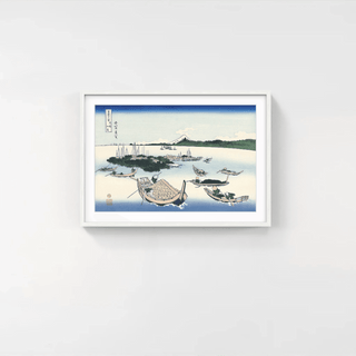 Tsukuda Island in Musashino Province, After 1830-Katsushika Hokusai-Pinto Gallery