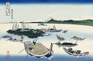 Tsukuda Island in Musashino Province, After 1830-Katsushika Hokusai-Pinto Gallery