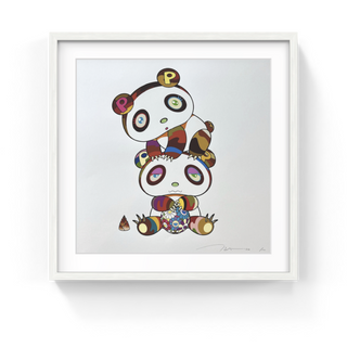 Two Panda Cubs in a Totem Pole, 2020-Takashi Murakami-Pinto Gallery