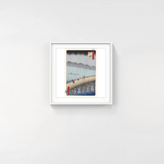 Utagawa Hiroshige (Andō Hiroshige) - Bridge Ohashi and Atake in Sudden Shower, After 1856 - Pinto Gallery