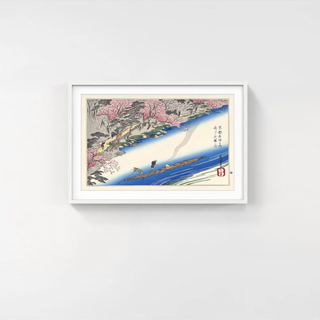 Utagawa Hiroshige (Andō Hiroshige) - Cherry Blossoms at Arashiyama, After 1830 - Pinto Gallery