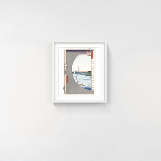 Utagawa Hiroshige (Andō Hiroshige) - View from Massaki of Suijin Shrine, Uchigawa Inlet, and Sekiya, After 1856 - Pinto Gallery